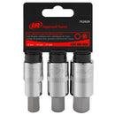 3 Pc. 1/2 in. Drive Hex Bit Socket Set - Metric