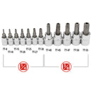 12 Pc. Tamper-Proof Torx Bit Socket Set