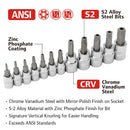 12 Pc. Tamper-Proof Torx Bit Socket Set