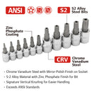 11 Pc. Tamper-Proof Torx Plus Bit Socket Set