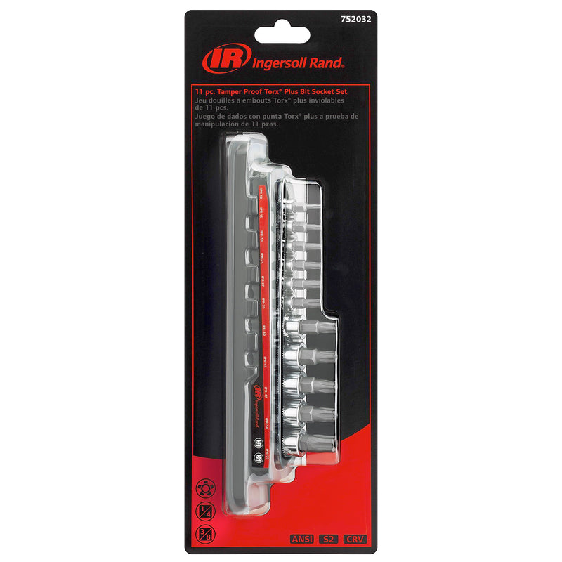 11 Pc. Tamper-Proof Torx Plus Bit Socket Set