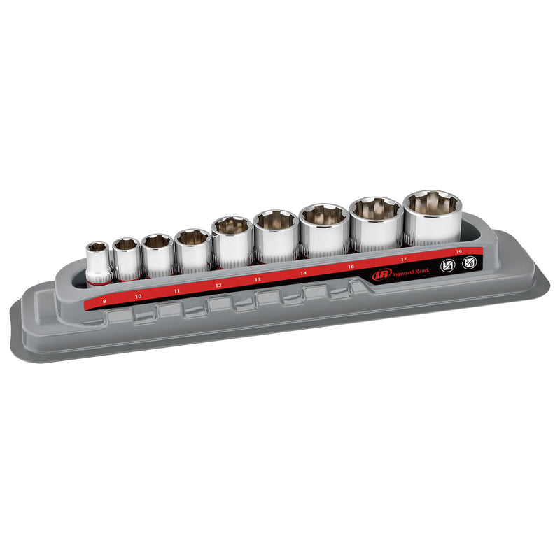 9 Pc. Tech Solutions Non-Slip Socket Set - Metric
