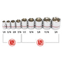 9 Pc. Tech Solutions Non-Slip Socket Set - SAE