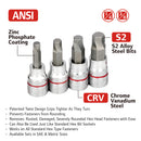 8 Pc. Tech Solutions Bit Socket Set - SAE