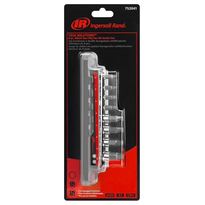 8 Pc. Tech Solutions Bit Socket Set - Metric
