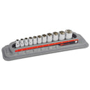 11 Pc. 1/4 in. Drive Shallow Socket Set - Metric 6 Pt.