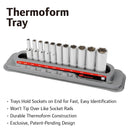 11 Pc. 1/4 in. Drive Deep Socket Set - SAE 6 Pt.