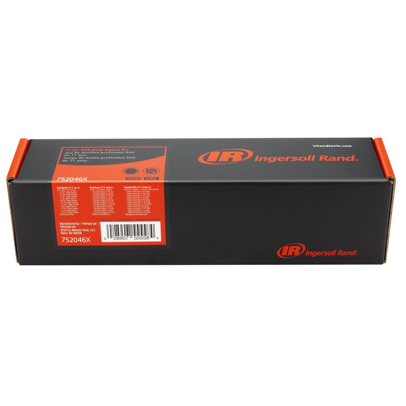 11 Pc. 1/4 in. Drive Deep Socket Set - SAE 6 Pt.