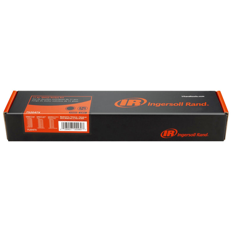 11 Pc. 3/8 in. Drive Shallow Socket Set - Metric 12 Pt.