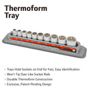 10 Pc. 3/8 in. Drive Shallow Socket Set - SAE 12 Pt.