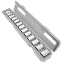 12 Pc. 1/2 in. Drive Shallow Socket Set - Metric 12 Pt.