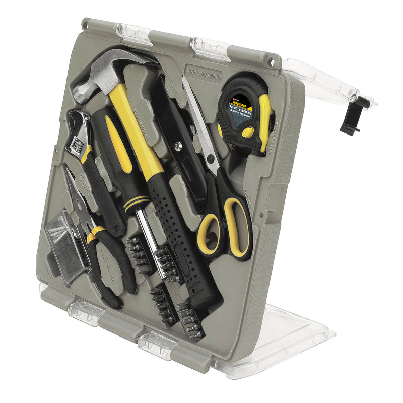 Trades Pro 55 Piece Home and Office Hand Tool Kit Set with Carry Case - 835110