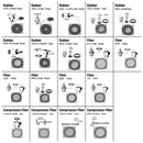 Trades Pro 141 Pc. Rubber Sealing Washer Assortment - 836355