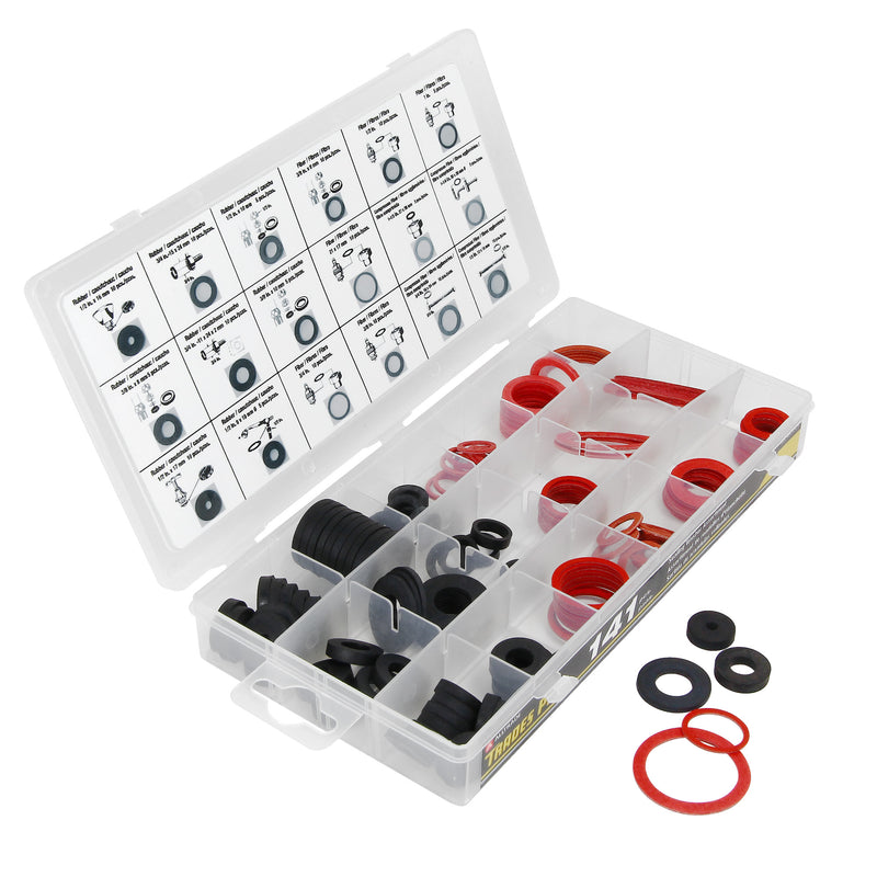 Trades Pro 141 Pc. Rubber Sealing Washer Assortment - 836355