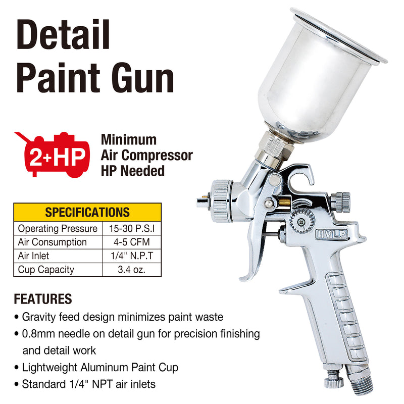 TradesPro 3 Pc. Hvlp Paint Spray Gun Set - 837234