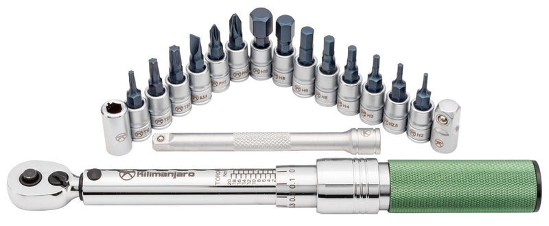 Kilimanjaro Click Torque Wrench Set 1/4-Inch Drive -2 to 20 NM - 910524ECE