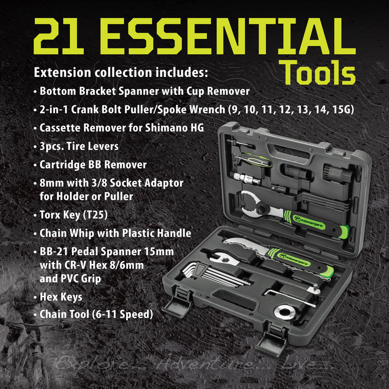 Kilimanjaro 21-in-1 Bicycle Repair Tool Kit Set - 910532ECE