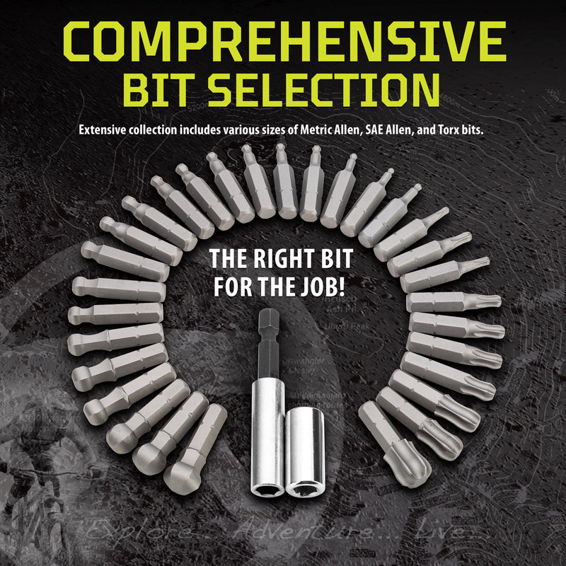 Kilimanjaro 32 Piece 1/4-Ich Drive Ball Head Bit Set - 910539ECE