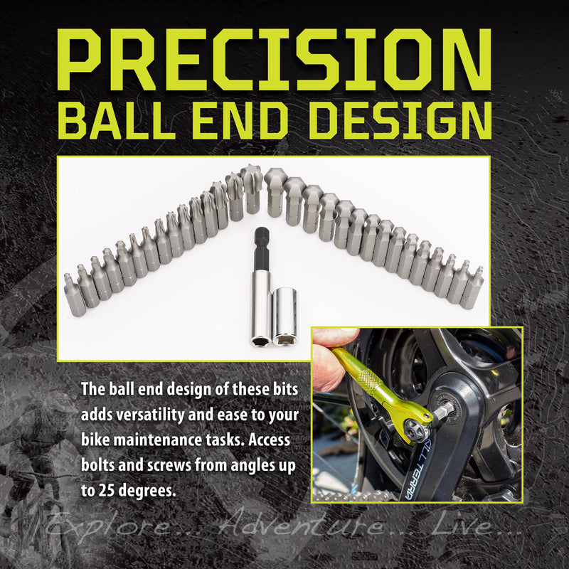 Kilimanjaro 32 Piece 1/4-Ich Drive Ball Head Bit Set - 910539ECE