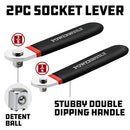 Powerbuilt 2 Piece 1/4 Inch and 3/8 Inch Drive Socket Lever - 940009