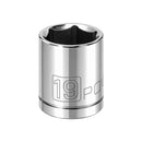 3/8 in. Dr. Sockets - Metric Shallow - 6 Pt.
