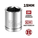 3/8 in. Dr. Sockets - Metric Shallow - 6 Pt.