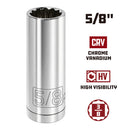 3/8 in. Dr. Sockets - SAE Deep - 12 Pt.