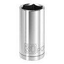 Powerbuilt 1/2 Inch Drive x 30 MM 6 Point Deep Socket - 940121