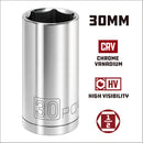 Powerbuilt 1/2 Inch Drive x 30 MM 6 Point Deep Socket - 940121