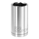 Powerbuilt 1/2 Inch Drive 32 MM 6 Point Deep Socket - 940123