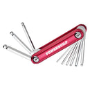 Powerbuilt 9 Piece Ball End Type SAE Folding Hex Key Set - 940953