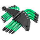9 Piece Short Arm Tamper-Proof Torx Key Wrench Set