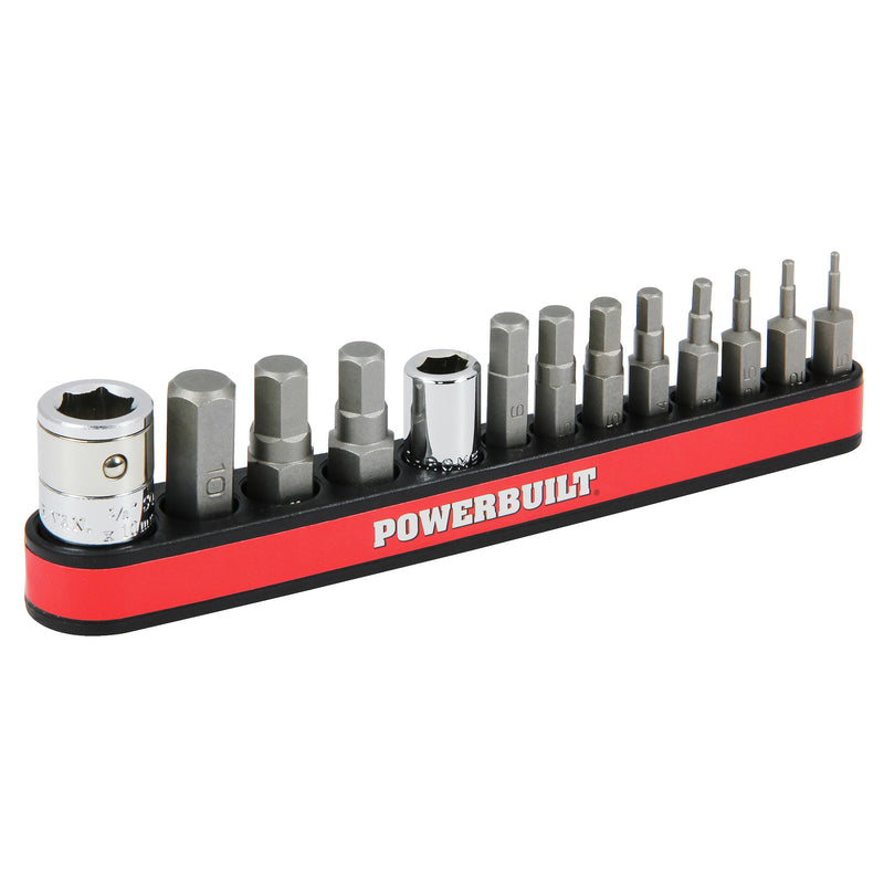 13 Piece Metric Hex Bit and Socket Adapter Set