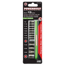 13 Piece Tamper-Proof Torx Bit and Socket Adapter Set