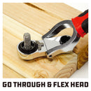 Powerbuilt 8 Size In 1 Metric Reversible Flex-Head Ratchet Wrench, 8mm to 19mm