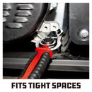 Powerbuilt 8 Size In 1 Metric Reversible Flex-Head Ratchet Wrench, 8mm to 19mm