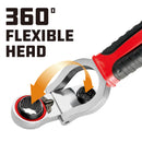 Powerbuilt 8 Size In 1 Metric Reversible Flex-Head Ratchet Wrench, 8mm to 19mm