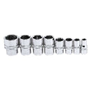 Powerbuilt 8 Piece Zeon Metric Socket Set for Damaged Bolts - 941322A