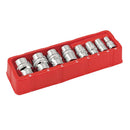 Powerbuilt 8 Piece Zeon Metric Socket Set for Damaged Bolts - 941322A