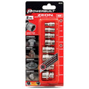 Powerbuilt 8 Piece Zeon Metric Socket Set for Damaged Bolts - 941322A