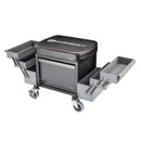 Powerbuilt Deluxe Rolling Stool With Expandable Tool Trays - 941918ECE