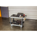 Powerbuilt 46 Inch x 26 Inch Utility Service Cart with 36 Inch x 24 Inch Tray - 941967ECE