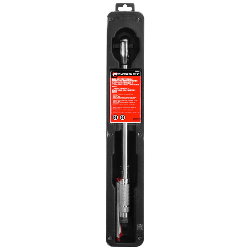 Dual Drive 3/8 in.and 1/2 in. Drive Micrometer Ratcheting Torque Wrench