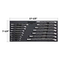 16 Piece Pro Tech Metric Combination Wrench Set