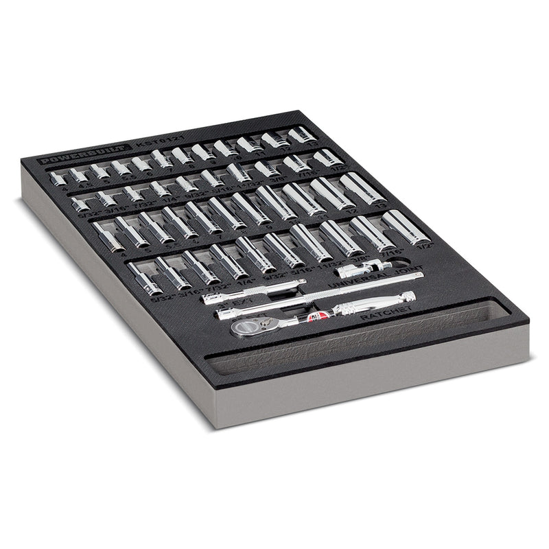 47 Piece Pro Tech 1/4 in. Dr. SAE & Metric Socket Set