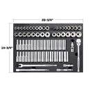 69 Piece Pro Tech 1/2 in. Dr. SAE & Metric Socket Set