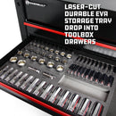 70 Piece Pro Tech 1/4 in., 3/8 in. & 1/2 in. Dr. SAE Socket Set
