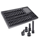 63 Piece 6 Point SAE & Metric Pro Tech Impact Socket Set