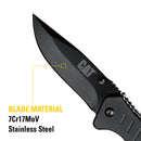 8 in. Drop-Point Folding Knife with Glass Break and Belt Cutter