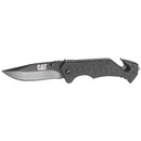 8 in. Drop-Point Folding Knife with Glass Break and Belt Cutter
